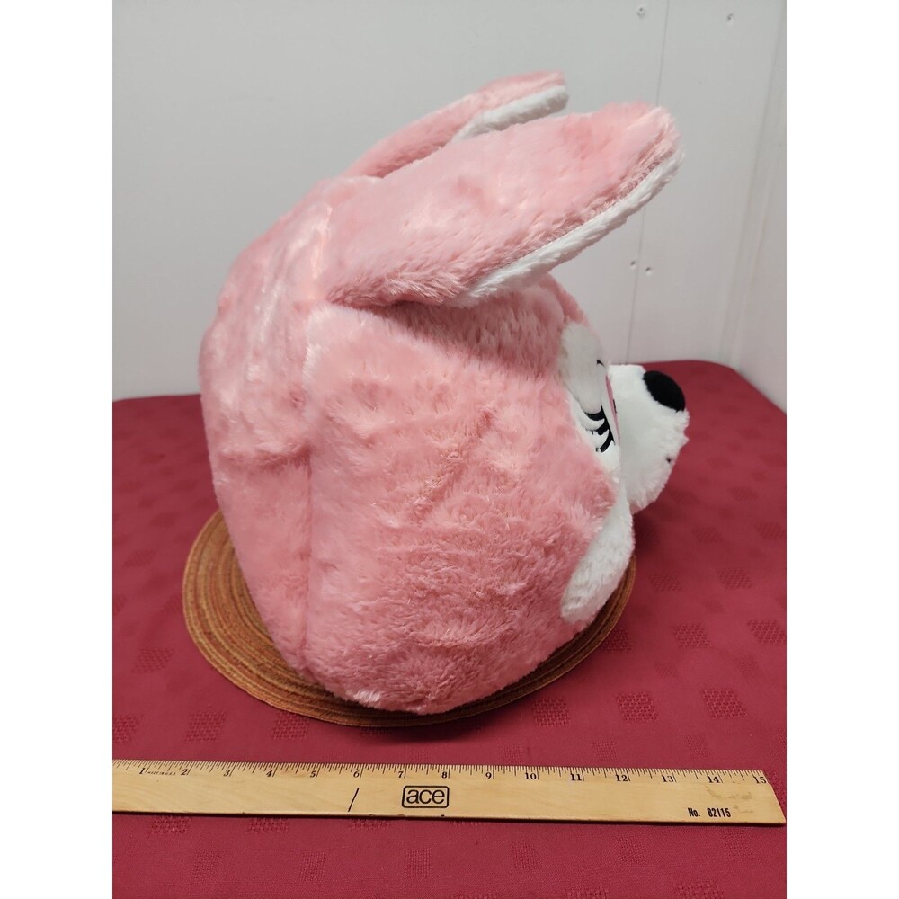 Clever Idiots Giant Pink Plush Bunny Head/Mask Cosplay Halloween Mascot Festival - Picture 5 of 13